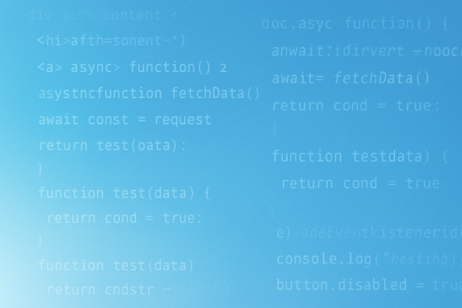Blue code background